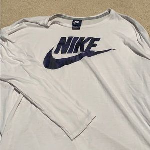 White nike shirt